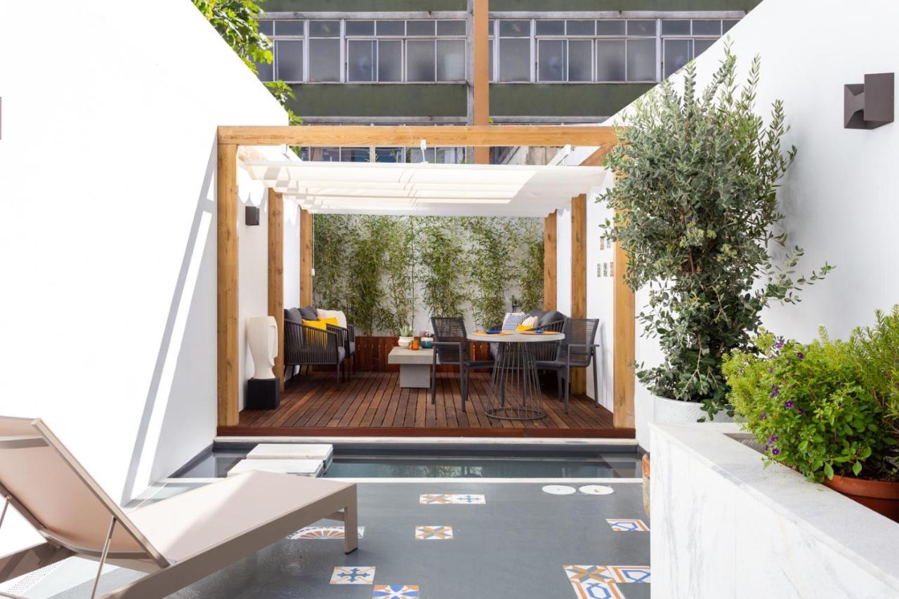 Stupendo- Two Rooms, Patio With Refreshing Pond-Center-Air Conditioning-Free Park Lisboa Eksteriør billede