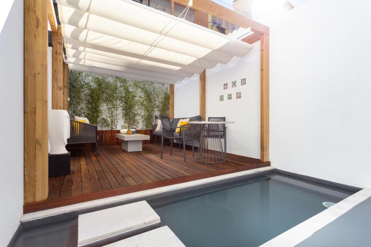 Stupendo- Two Rooms, Patio With Refreshing Pond-Center-Air Conditioning-Free Park Lisboa Eksteriør billede